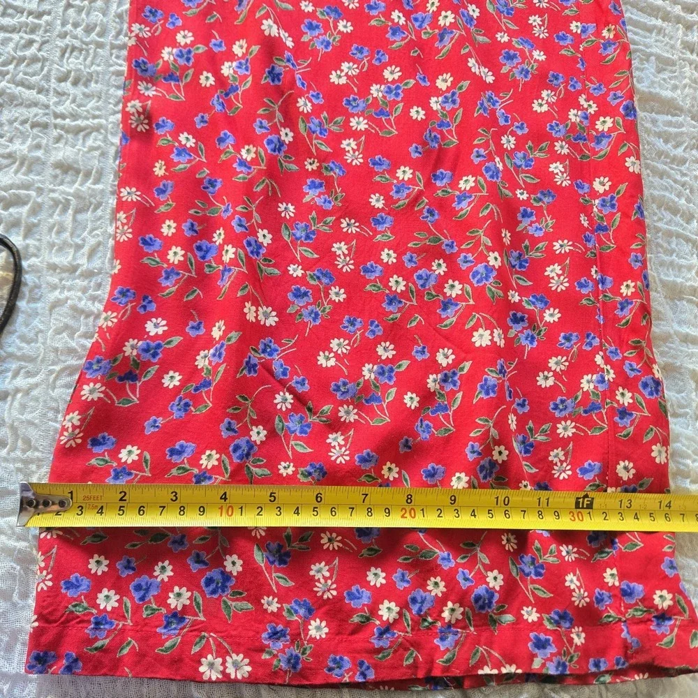 Patrons Of Peace Sz XS Floral Smocked Strapless Wide-Leg Jumpsuit Prairie Travel